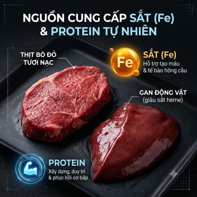 Vì sao phụ nữ tiền mãn kinh dễ thiếu máu và 4 nhóm dưỡng chất cần ưu tiên