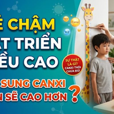 Trẻ Chậm Phát Triển Chiều Cao: Cứ Bổ Sung Canxi Là Con Sẽ Cao Hơn?