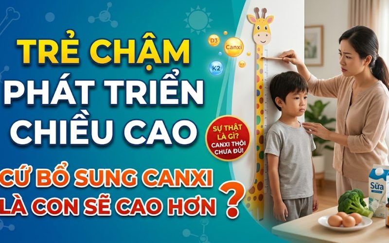Trẻ Chậm Phát Triển Chiều Cao: Cứ Bổ Sung Canxi Là Con Sẽ Cao Hơn?