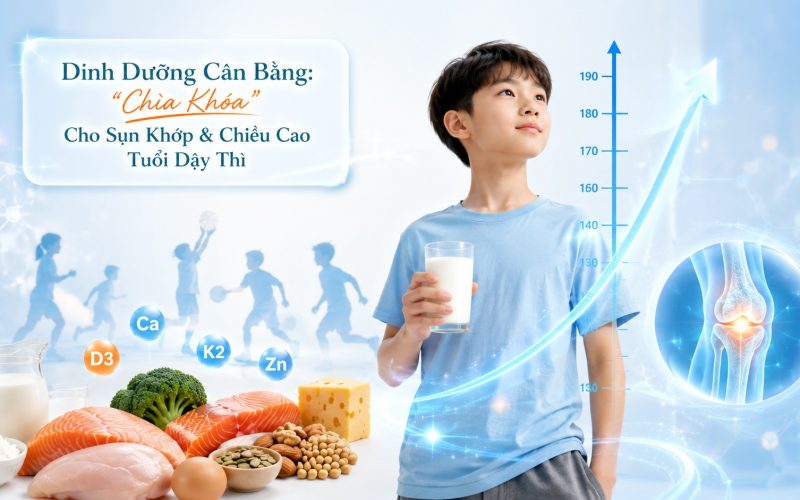Dinh Dưỡng Cân Bằng: “Chìa Khóa” Cho Sụn Khớp & Chiều Cao Tuổi Dậy Thì