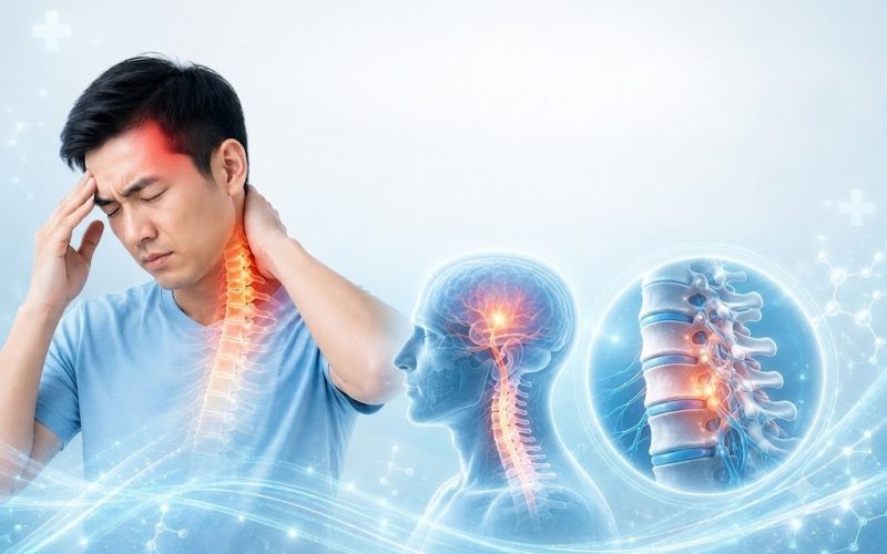 ĐAU ĐẦU – ĐÔI KHI NGUYÊN NHÂN LẠI ĐẾN TỪ CỘT SỐNG CỔ!