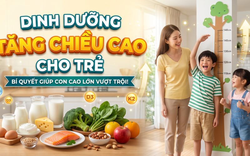 Giải Mã Tín Hiệu Cơ Thể: Đừng Để Chiều Cao Của Trẻ Bị “Khóa Mã” Do Dinh Dưỡng Sai Lệch