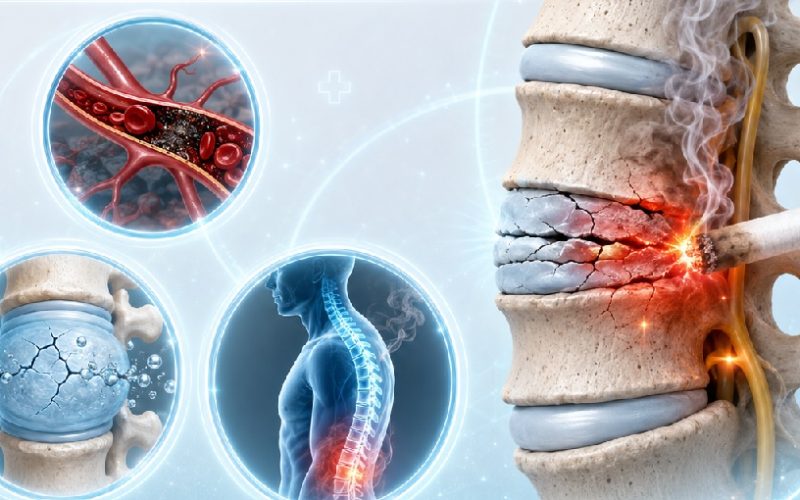 TẠI SAO HÚT THUỐC LÁ LÀM ĐẨY NHANH TỐC ĐỘ THOÁI HÓA ĐĨA ĐỆM Ở NGƯỜI TRẺ?