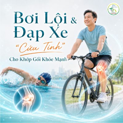 Bơi Lội & Đạp Xe: “Cứu Tinh” Giúp Bảo Vệ Khớp Gối Khỏe Mạnh