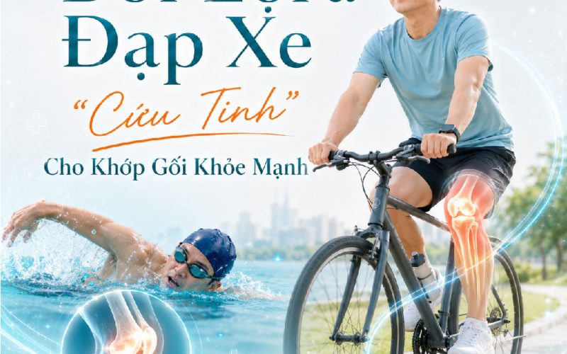 Bơi Lội & Đạp Xe: “Cứu Tinh” Giúp Bảo Vệ Khớp Gối Khỏe Mạnh