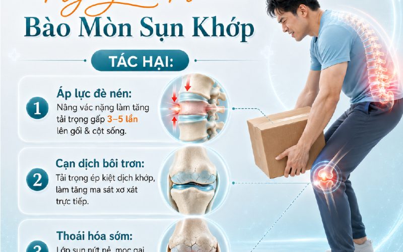 MANG VÁC VẬT NẶNG SAI CÁCH: “NGUYÊN NHÂN” BÀO MÒN SỤN KHỚP