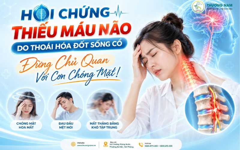 HỘI CHỨNG THIẾU MÁU NÃO DO THOÁI HÓA ĐỐT SỐNG CỔ: ĐỪNG CHỦ QUAN VỚI CƠN CHÓNG MẶT, ĐAU ĐẦU HOA MẮT DAI DẲNG!